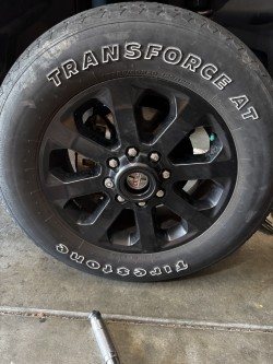 Black Transforce wheel, locker