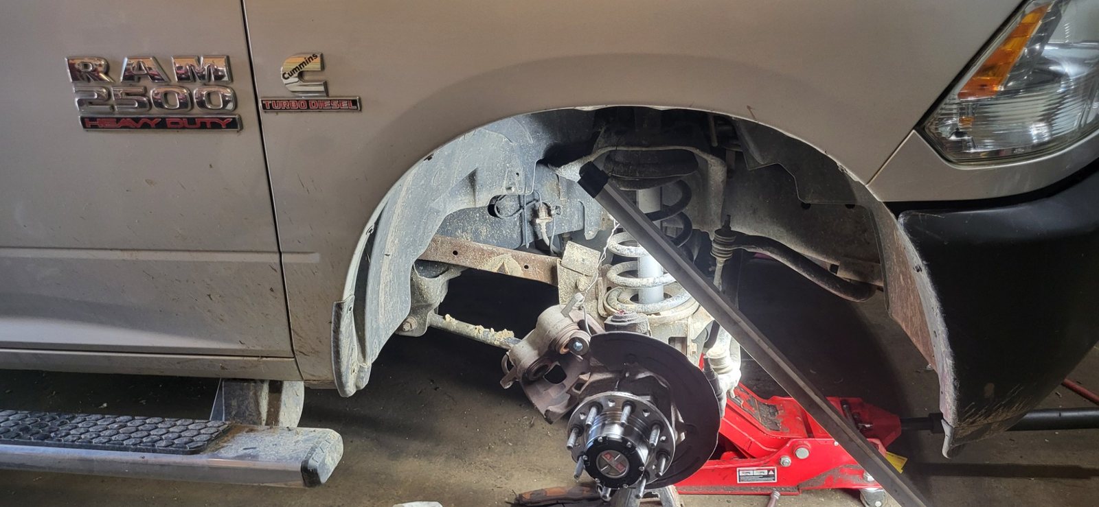 Ram 2500 hub going on the knuckle